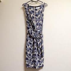 美品‼️ インポート クローゼット closet ペーズリー 膝丈 ノースリワンピのサムネイル