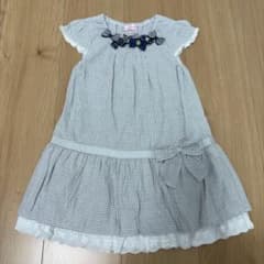 miki HOUSE ワンピース グレー 110cmのサムネイル