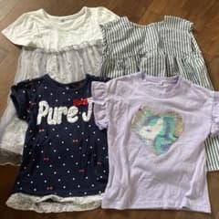 女の子　ワンピース　Tシャツ4枚セット 110のサムネイル