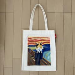 Chica アートトートバッグ ムンクの叫び　猫のサムネイル