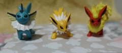 【ポケモン】シャワーズ・サンダース・ブースターのミニミニフィギュアのサムネイル