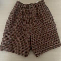 ウール混紡 チェック柄 ショートパンツ Sのサムネイル