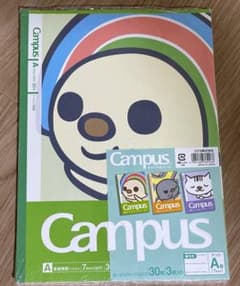 【未使用】Campus ノート 3冊セット 台湾セブンイレブン OPENちゃんのサムネイル