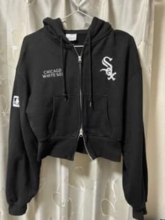 MLB シカゴホワイトソックス ジップアップパーカー ブラック