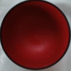 ★早い者勝ち！超希少！ツヤ赤丸型茶碗菓子器レトロ和食器赤色の丸型 ☆早い者勝ち！超希少！ツヤ赤丸型茶碗菓子器レトロ和食器赤色の丸型
