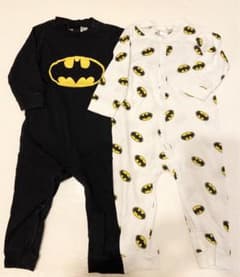 ★kumaさん専用ページです。【H&M】バットマン2枚セット　ロンパースのサムネイル