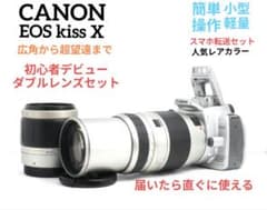 CANON EOS kiss X ダブルレンズ 初心者 一眼レフ スマホ転送 - メルカリ