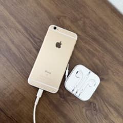 iPhone6s ゴールド 画面割れ 32G バッテリー100% 動作ok - メルカリ