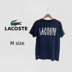 LACOSTE SPORT 半袖 Tシャツ ビックロゴ ネイビー メンズ 美品のサムネイル