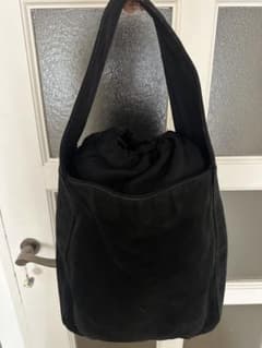 Yohji Yamamoto NOIR ヨウジヤマモト スエード切替 巾着バッグ - メルカリ