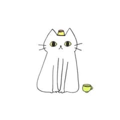 [986] [흰 고양이의 그림] 오리지널 손으로 그린 ​​아날로그 일러스트 원화 자작 창작 아트 작품