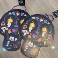 ダイソー　リメンバーミー　装飾プレート　飾り　ハロウィン　壁掛け　2個セット
