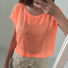 GU♡ネオンオレンジ 透けTシャツのサムネイル