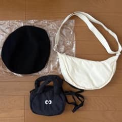 無印良品 ユニクロ ダイソー ベレー帽 ラウンドミニショルダーバッグのサムネイル