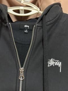 STUSSY ジップアップパーカー ブラック S 美品のサムネイル