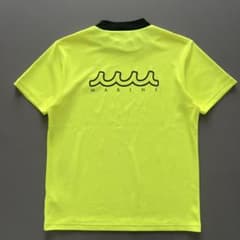 muta MARINE ムータマリン 半袖シャツ 蛍光イエロー/ネイビー MUTA MARINE ムータマリン モックネック 蛍光色 イエロー シャツ 5