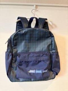 ファミリア　キッズ用 リュック 電車刺繍 チェック柄のサムネイル