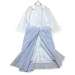 jil sander ジルサンダー ドッキング シャツワンピース ストライプ