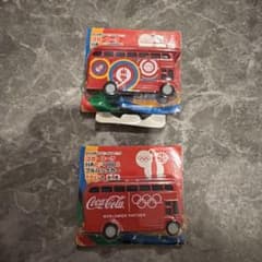 コカ・コーラ HAPPY BUS プルバックカー 2台セットのサムネイル