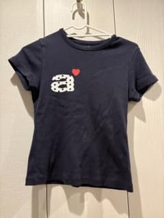 辣*油様 aeae 半袖Tシャツ ネイビーのサムネイル