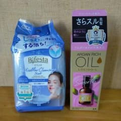 Bifesta ミセラクレンジングシートとルシードエル アルガンリッチオイルのサムネイル