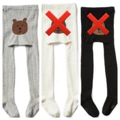 rena様くま タイツ グレー 12-24mのサムネイル
