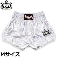 RAJA ボクシングショーツ Raja Boxing ムエイタイ キックボクシング ショーツ ホワイト M - メルカリ
