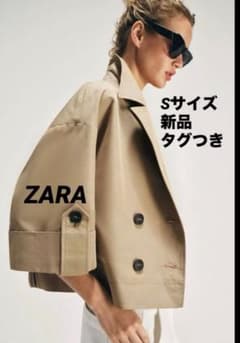 完売品】ZARA ショート丈ショートスリーブトレンチコート S 新品タグ
