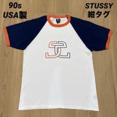 【90s】OLD STUSSY ラグランTシャツ 7分丈 ナス紺 usa製 90s USA製 OLD STUSSY ラグランTシャツ トリム 紺タグ L相当 - メルカリ