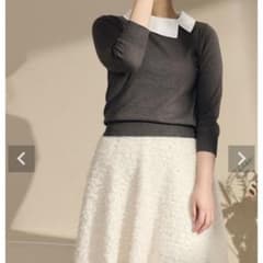 新品　lieulien 襟付きニット　Mのサムネイル
