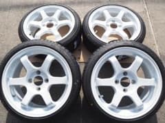 ホワイト6本スポーク 165/45R15 6.5J+38 軽トラ 軽箱 カスタム - メルカリ