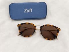 Zoff サングラス ZF191G03E 49A1 デミ柄 ケース付き ブラウンのサムネイル