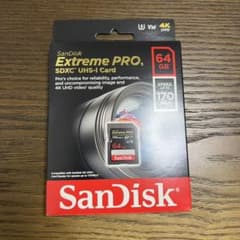 SanDisk 64GB  SDXCカード Extreme pro 新品未使用のサムネイル