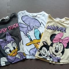 デイジー、ミニーTシャツ 100cm 3枚のサムネイル