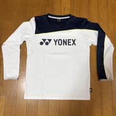YONEX 長袖Tシャツ M ホワイト/ネイビーのサムネイル