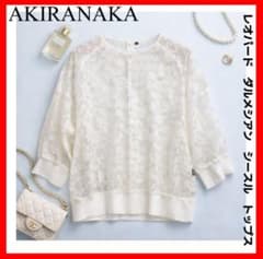 AKIRANAKA✨レオパード ダルメシアン シースル トップス プルオーバー 