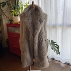 フェイクファー ロングベスト ジレのサムネイル