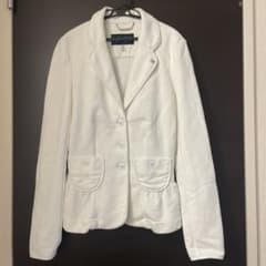 Armani Jeans ホワイト テーラードジャケット 38 XS - メルカリ