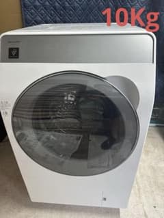 ドラム式電気洗濯乾燥機 シャープES-K10B-WL 2023年10Kg使用1回 - メルカリ