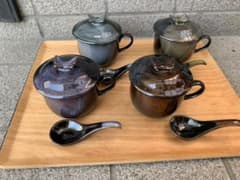 値下げ茶碗蒸し器　蓋付きコーヒーカップのサムネイル