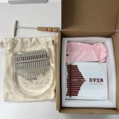 【今週まで】8 猫型 アクリル カリンバ 17キー 初心者セットのサムネイル