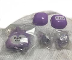 BT21 가챠 가챠 뿌쿳 링 봉제 인형 클립