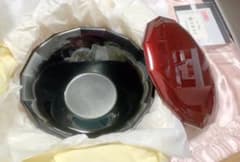 【美品・新品未使用】OMOF（オモフ） サステモ 保温断熱食器 銀箔茜 会津塗り 美品・新品未使用】OMOF（オモフ） サステモ 保温断熱食器 銀箔茜 会津