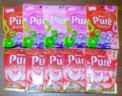 Kanro Pure 퓨레구미 프리미엄 퓌레링 10 개 정리 판매