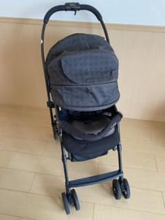 軽量　AB兼用　コンビ ベビーカー メチャカルハンディα エッグショックMD 黒のサムネイル