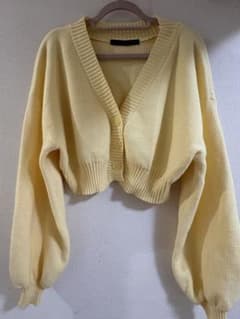 Heather イエロー カーディガン Fサイズのサムネイル
