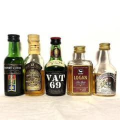 スコッチウイスキーなど ミニボトル 5本セットのサムネイル