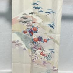 D1 夏着物 訪問着 絽 正絹 着物 バチ衿 未使用極美品 - メルカリ