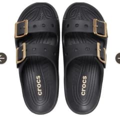 crocs メタリックサタデーサンダルブラック　22㎝ crocs メタリックサタデーサンダルブラック 22㎝ - メルカリ