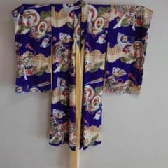 子供用 紫色 和風着物のサムネイル